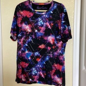 Robert Graham Men's Cosmic Print Shirt - Black and Pink